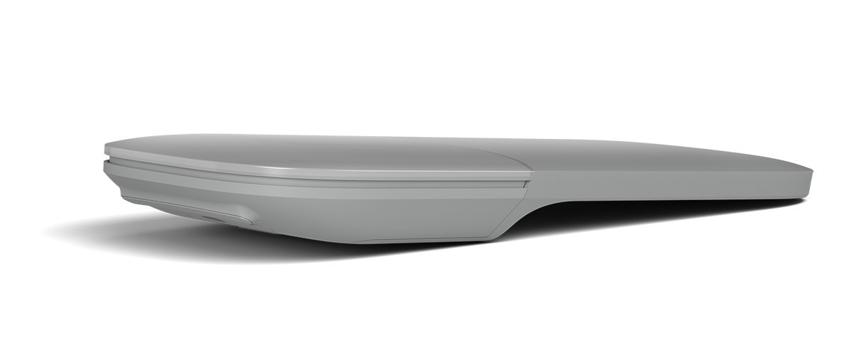 Microsoft Surface Arc Mouse - Light Gray (Renewed) | Wireless Bluetooth Mouse for Laptop, Tablet & PC | Portable Travel & Office Use