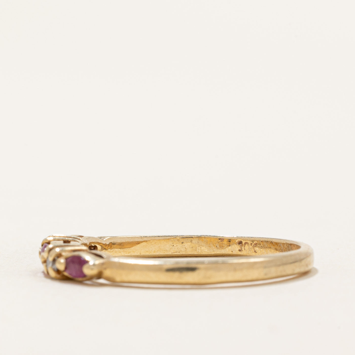 Exquisite Ruby & Diamond Ring | 0.18ctw Ruby & 0.05ctw Diamond | Size 8.75 | Elegant Jewelry for Women | Perfect for Engagement, Anniversary & Special Occasions