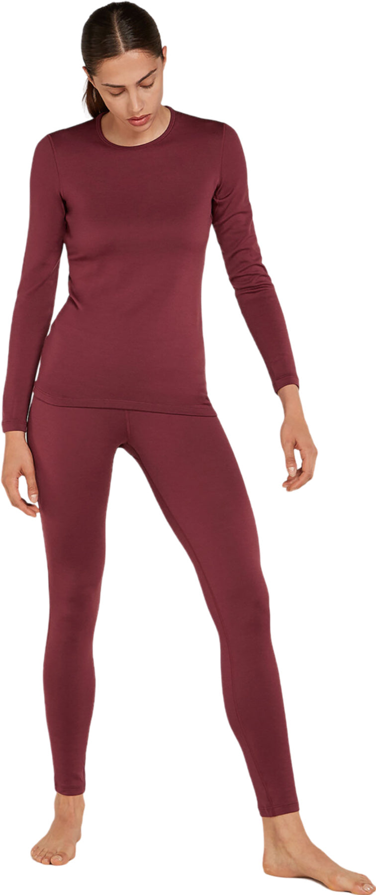 260 Tech Merino Long Sleeve Crewe Thermal Top for Women - Soft Wool Base Layer for Hiking, Skiing & Winter Outdoor Activities