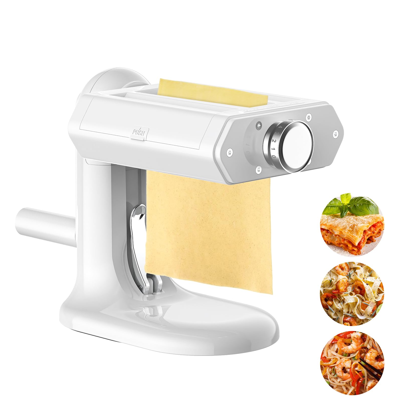 Cofun 3-in-1 Manual Pasta Maker Machine with 7 Adjustable Thickness Settings - Stainless Steel Pasta Roller & Cutter for Fettuccine, Spaghetti - Perfect for Homemade Italian Pasta, Family Cooking & Restaurant Use