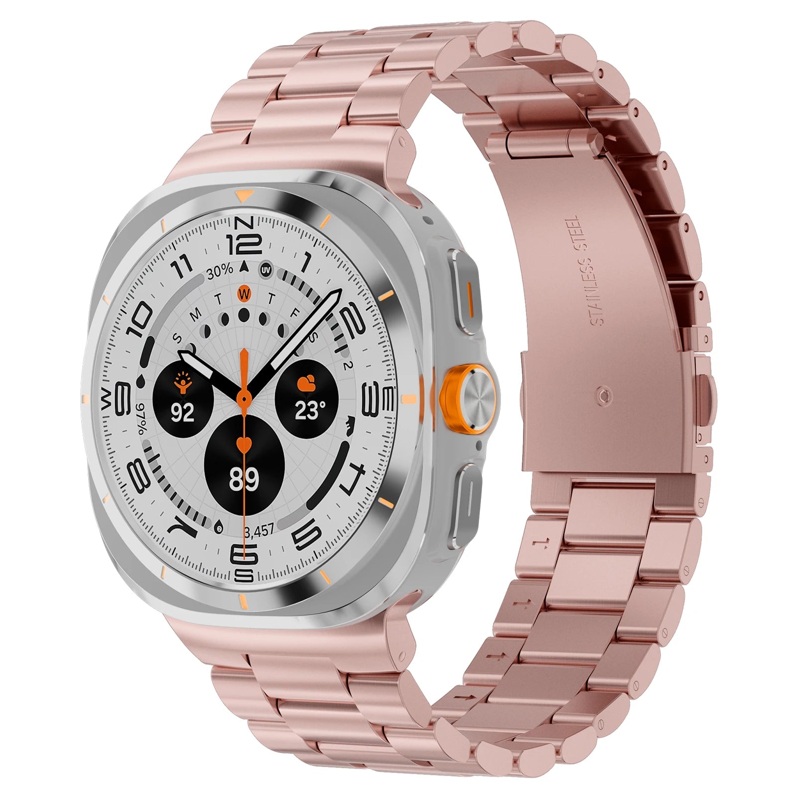 Premium Stainless Steel Bracelet for Samsung Galaxy Watch Ultra - Durable & Stylish Smartwatch Band for Men & Women - Perfect for Workouts, Office & Everyday Wear
