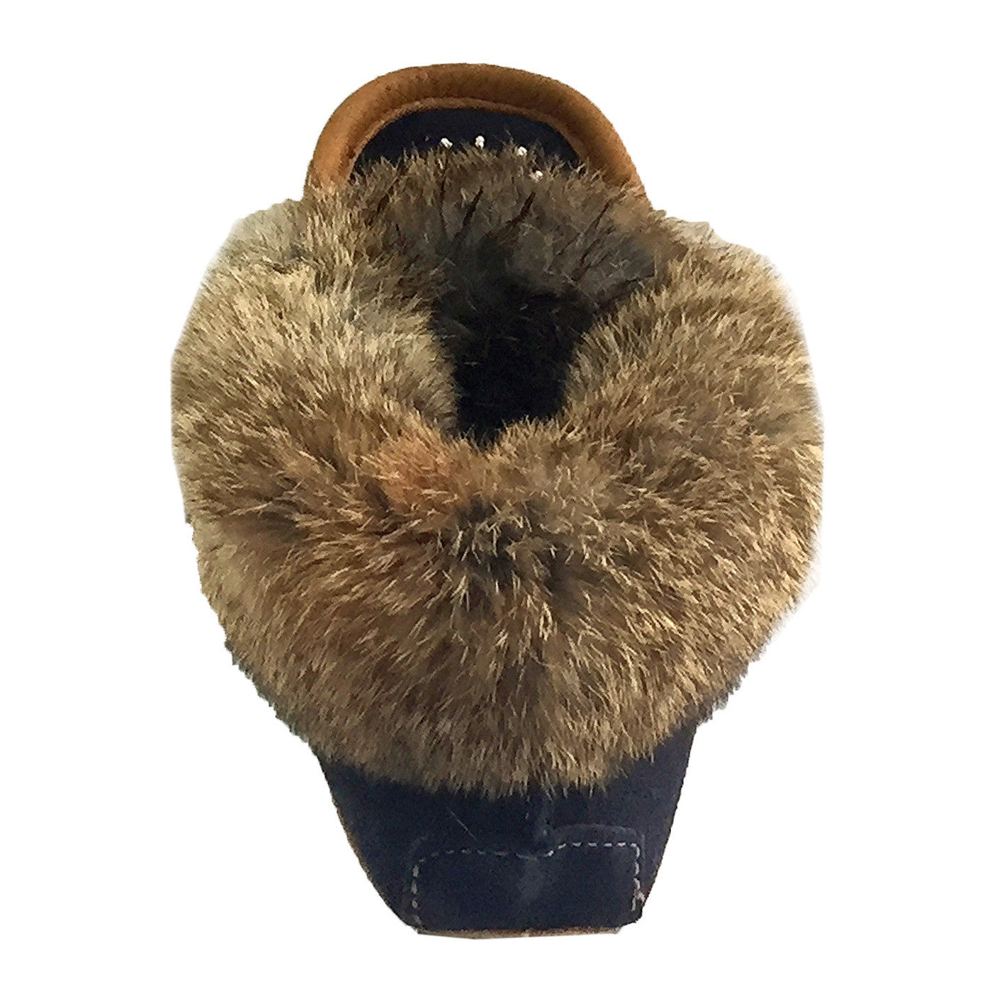 Women's Cozy Fleece Lined Rabbit Fur Suede Moccasin Slippers - Warm Winter House Shoes for Indoor Comfort & Casual Outdoor Wear