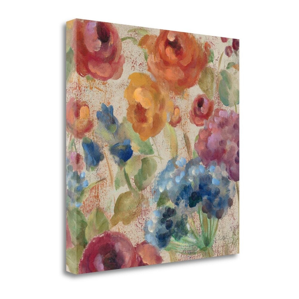 April Rain Flowers III by Silvia Vassileva - Premium Giclee Art Print on Gallery Wrapped Canvas - Perfect for Living Room, Bedroom & Office Wall Decor