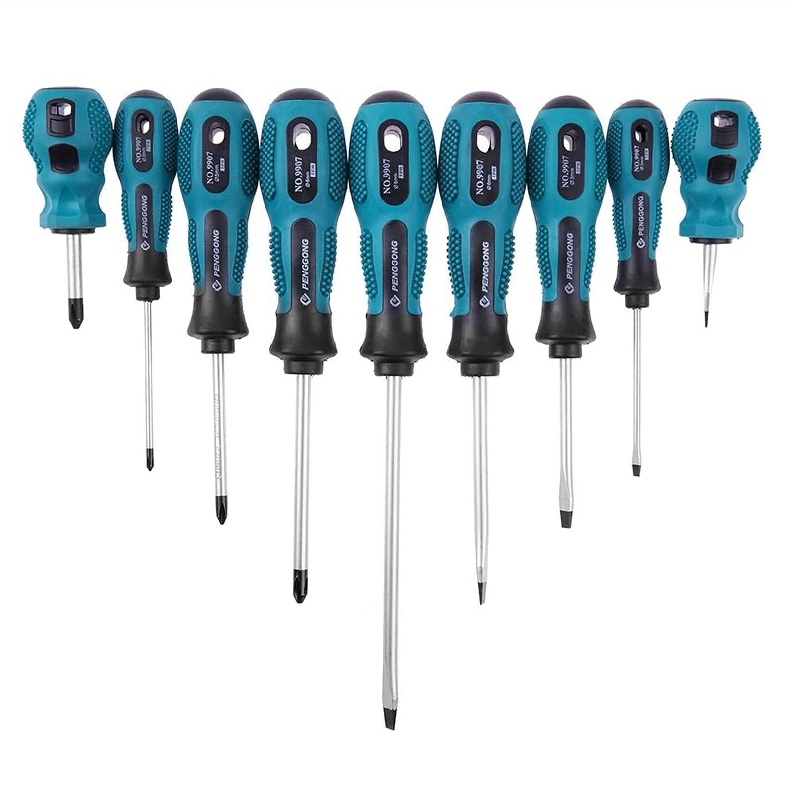 MERCB 9-Piece Multi-Bit Screwdriver Set - Professional Home Repair Tool Kit for DIY Projects, Electronics, Furniture Assembly & Household Maintenance