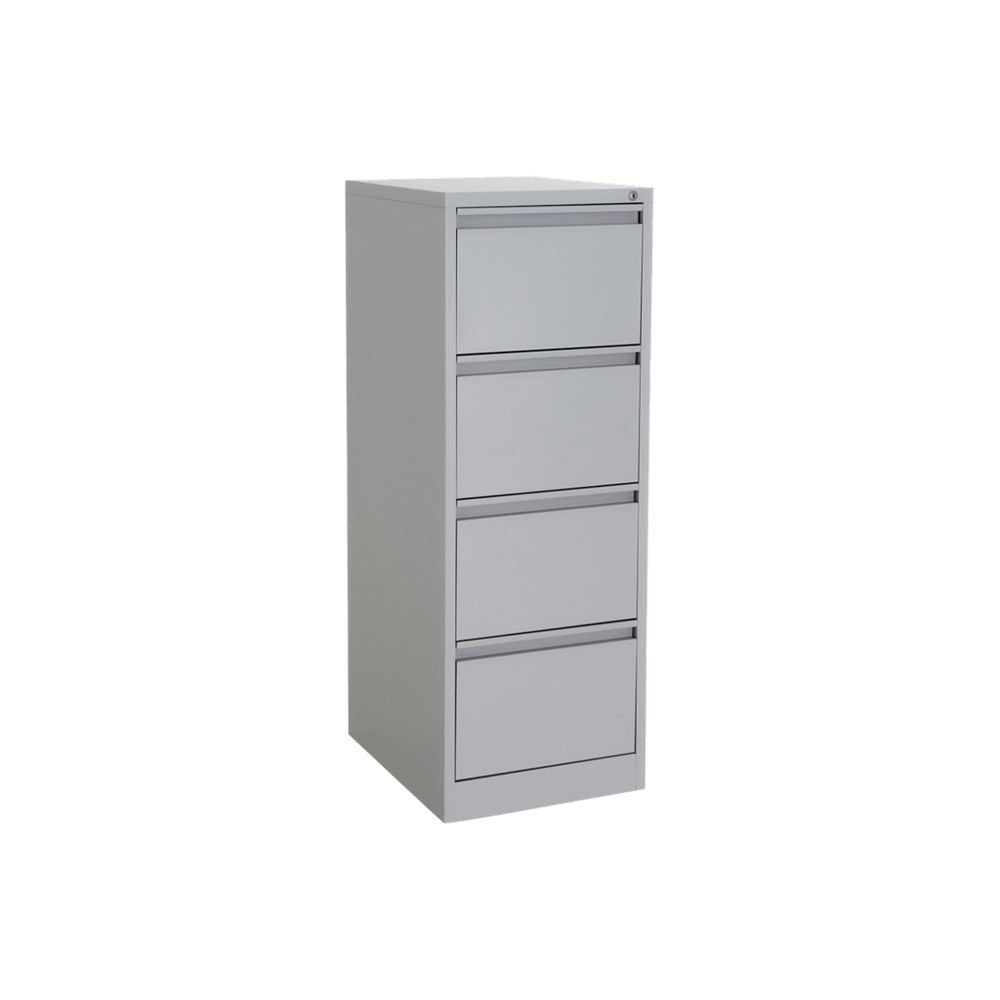 Europlan 4 Drawer Filing Cabinet - Heavy Duty Metal File Cabinet with Lock, Letter/Legal Size - Perfect for Office, Home & School Organization