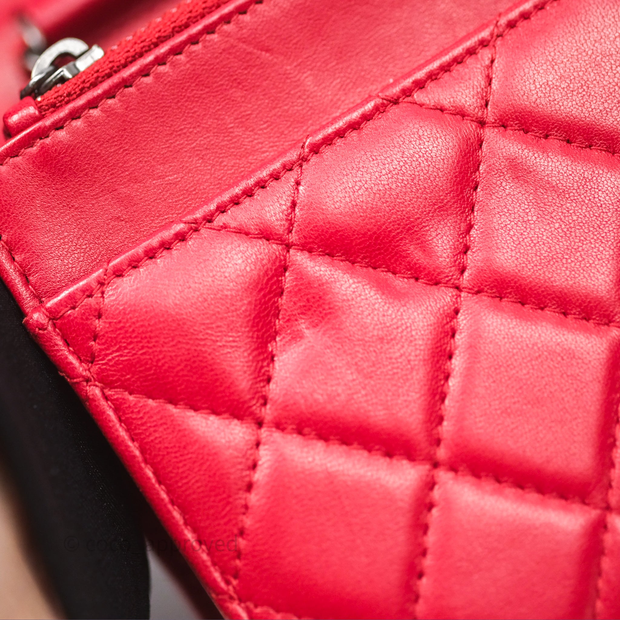 Chanel Boy Wallet on Chain WOC Red Lambskin Ruthenium Hardware - Luxury Crossbody Bag for Women, Perfect for Parties, Date Nights & Evening Events