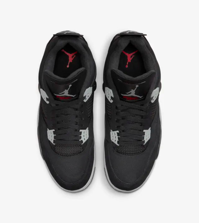 Nike Air Jordan 4 Retro SE Black Canvas Men's Basketball Shoes (DH7138-006) - Perfect for Streetwear Fashion & Court Performance