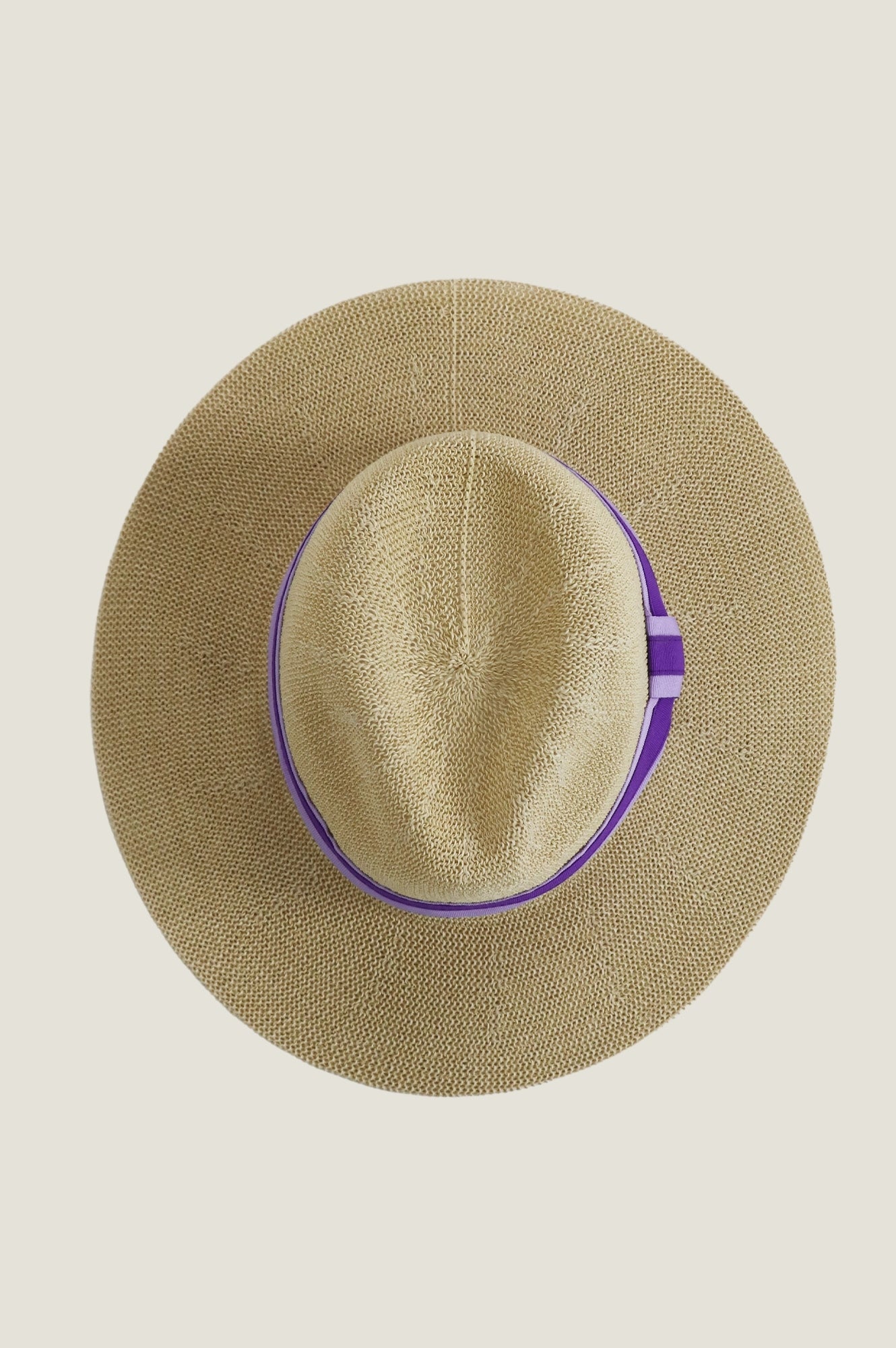 Premium Panama Hat for Women - Breathable Straw Summer Hat in Elegant Purple/Lilac - Perfect for Beach, Garden, and Outdoor Activities