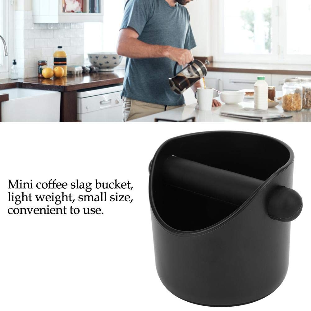 Premium Anti-Slip Coffee Knock Box - Durable Grounds Bucket with Rubber Base for Espresso Barista Accessories - Perfect for Home & Commercial Coffee Stations, Cafes and Barista Training