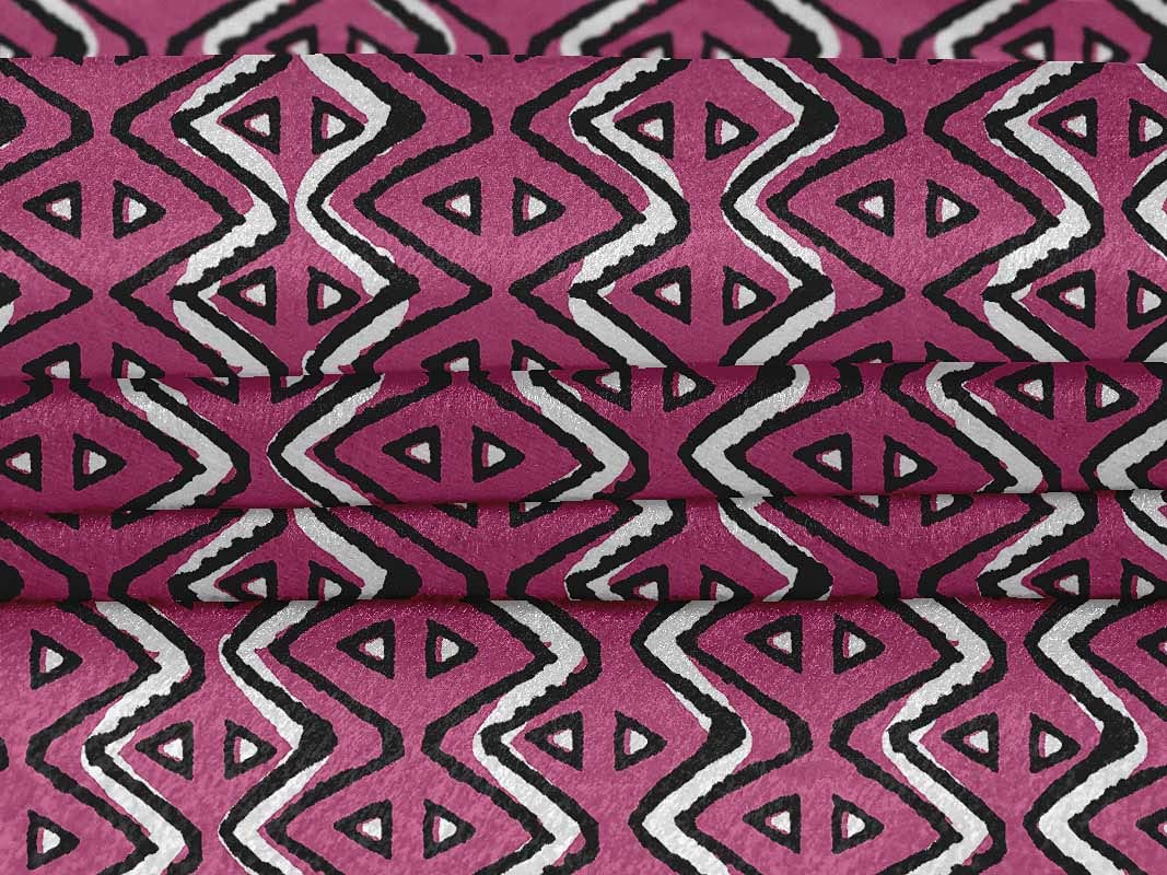 oneOone Velvet Pink Fabric Block Dress Material - 58 Inch Wide Print Fabric by The Yard | Perfect for DIY Dresses, Home Decor & Craft Projects