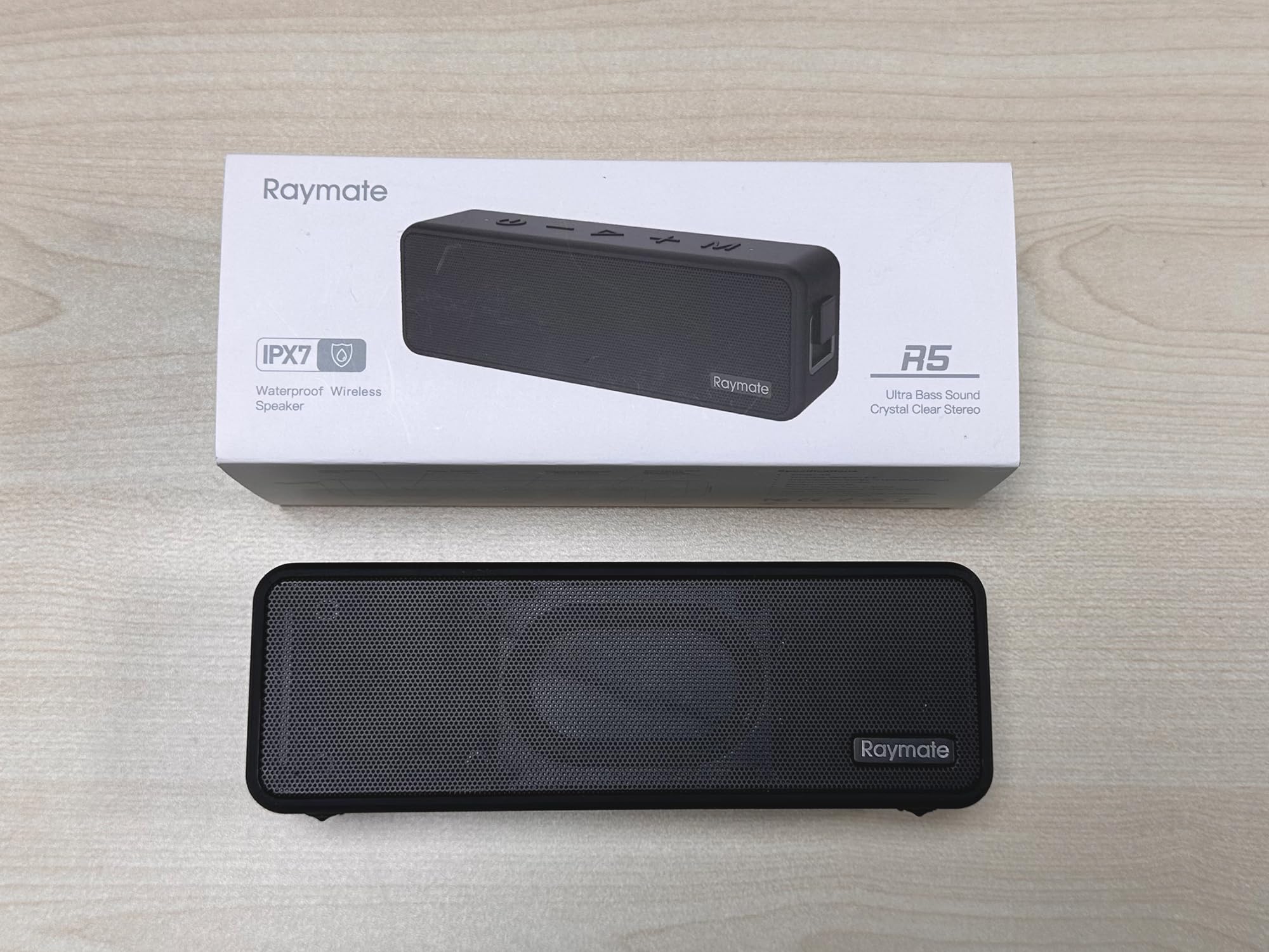 Raymate Bluetooth Speaker 20W IPX7 Waterproof Wireless Speaker with Bluetooth 5.0 | HiFi Stereo Sound & 16H Playtime | Portable Outdoor Speaker for Beach, Pool Party, Camping, Hiking & Home Use