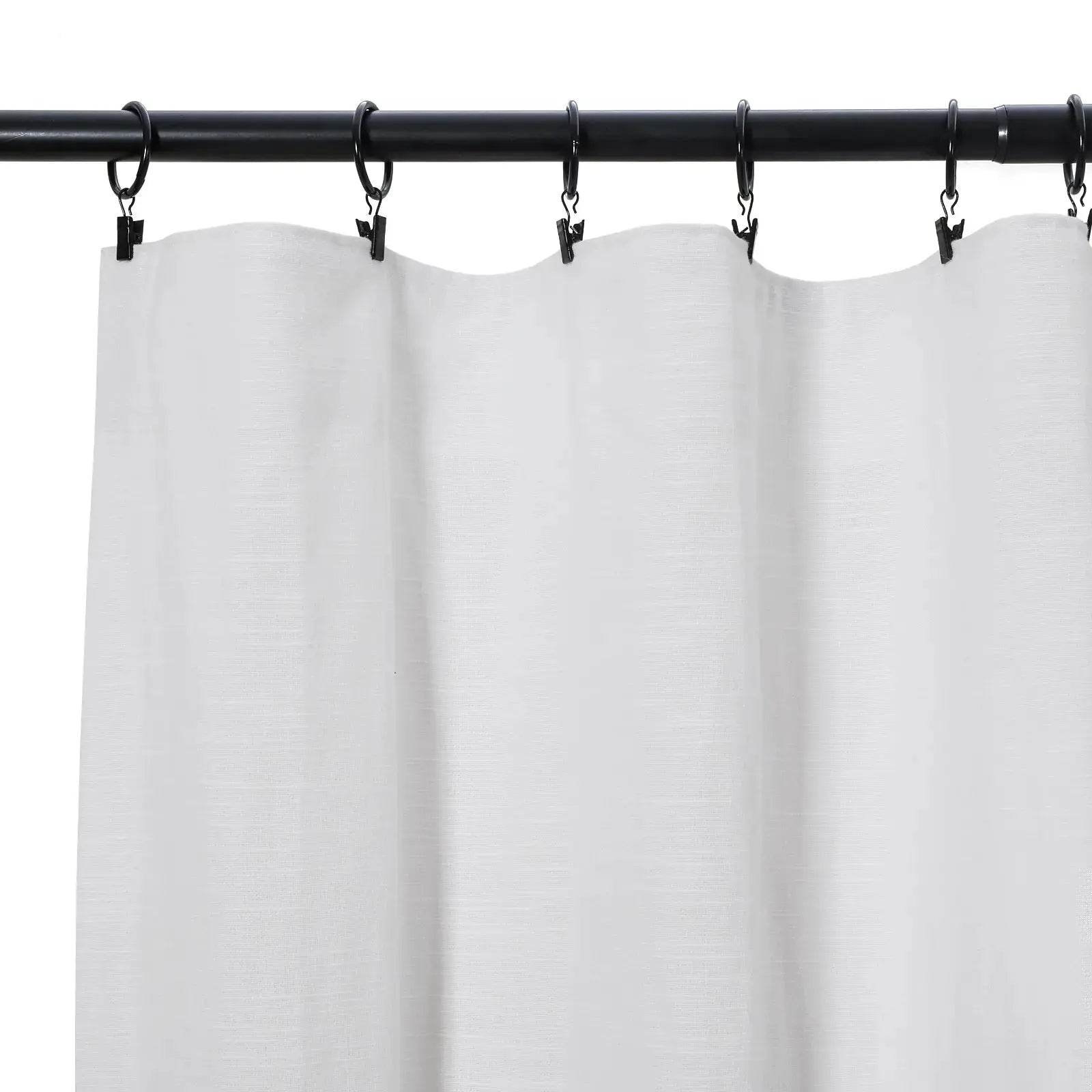 Luxury Linen Cotton Curtains - Soft Top Blackout Drapes for Living Room & Bedroom - Elegant Window Treatments for Home Decor