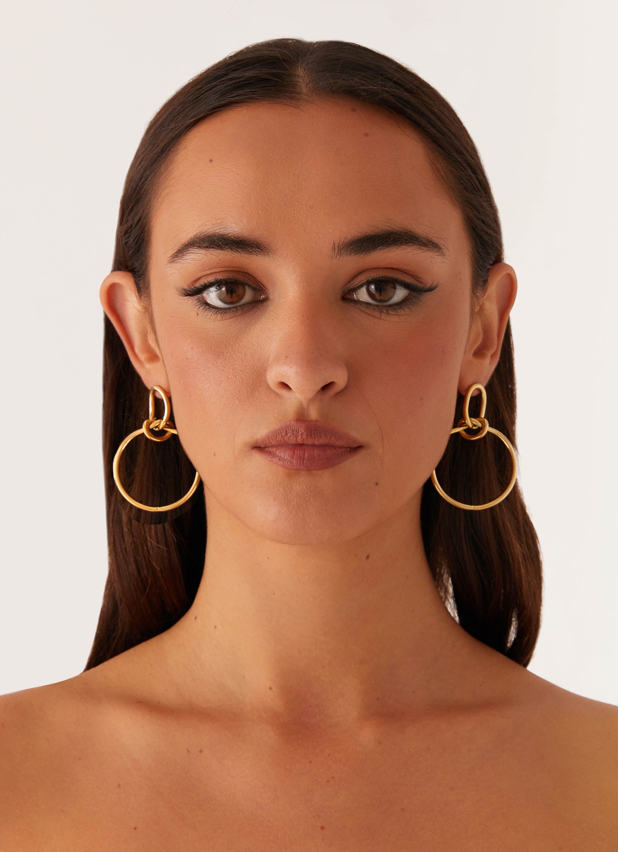 Andrea Gold Hoop Earrings for Women - Elegant & Hypoallergenic Jewelry for Everyday Wear & Special Occasions