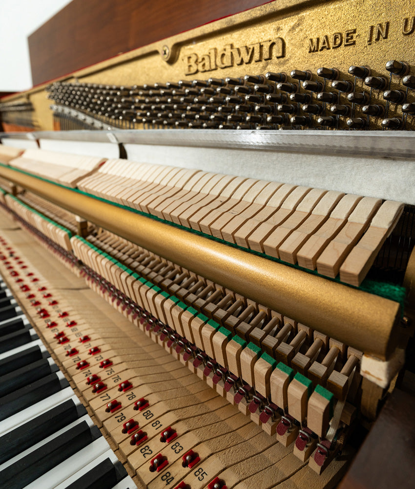 Baldwin 43 Acrosonic E 140 Walnut Upright Piano - Used (Serial: 14846111) | Perfect for Home, Studio & Music Classrooms | Vintage Piano with Rich Tone