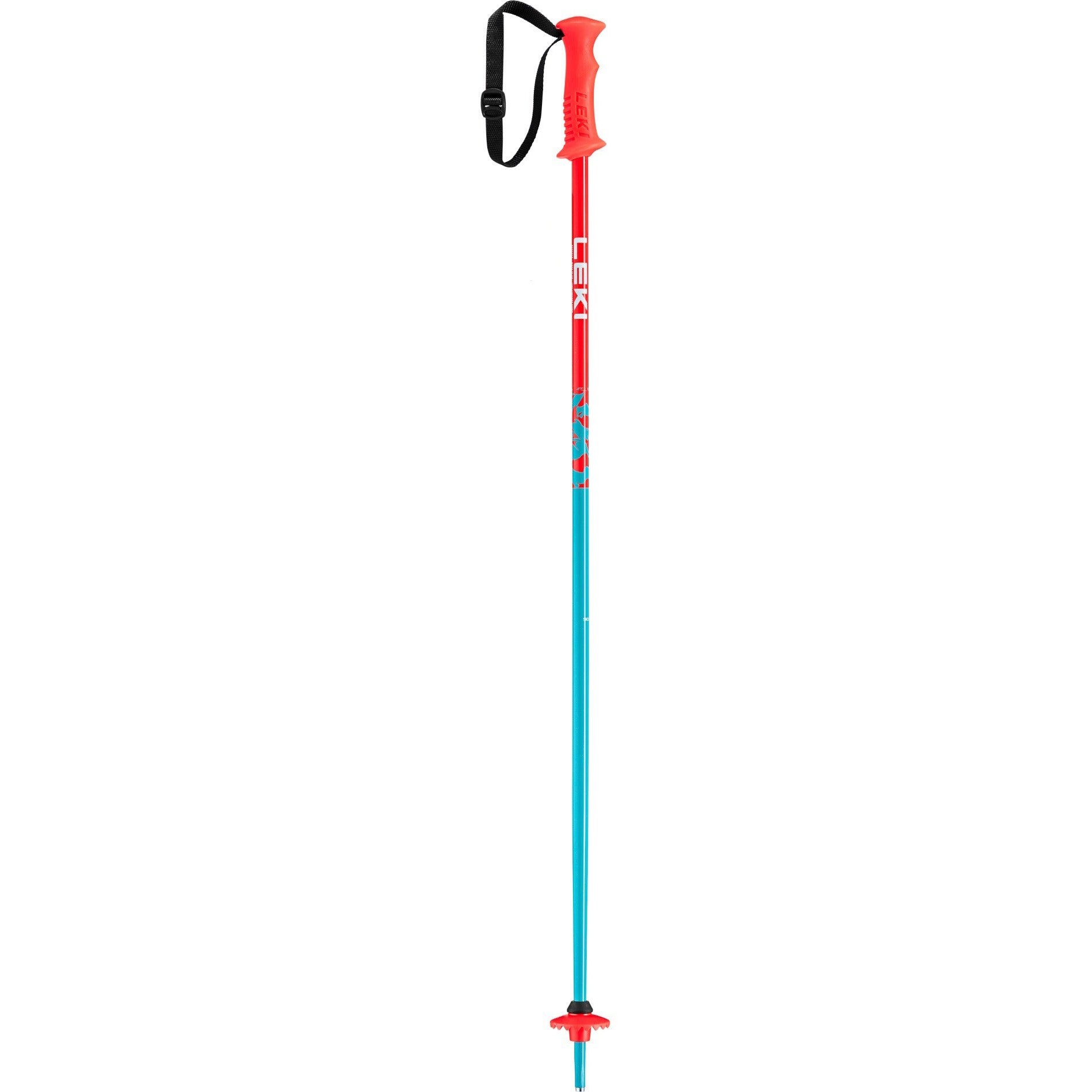 Leki 2024 RIDER Junior Ski Poles - Adjustable Aluminum Trekking Poles for Kids - Perfect for Snowboarding, Hiking & Outdoor Adventures