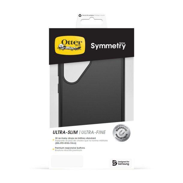 Samsung Galaxy S25 Ultra Otterbox Symmetry Magnetic Case - Black | Slim Protective Cover with Strong Magnets for Wireless Charging | Perfect for Work, Travel & Everyday Use