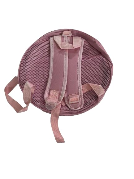 SHREECHALES Pink Donut Shaped Backpack for Kids - Cute Unisex School Bag for Boys & Girls, Durable Lunchbox Carrier & Party Favor Gift (Pack of 1) - Perfect for School, Travel & Birthday Parties