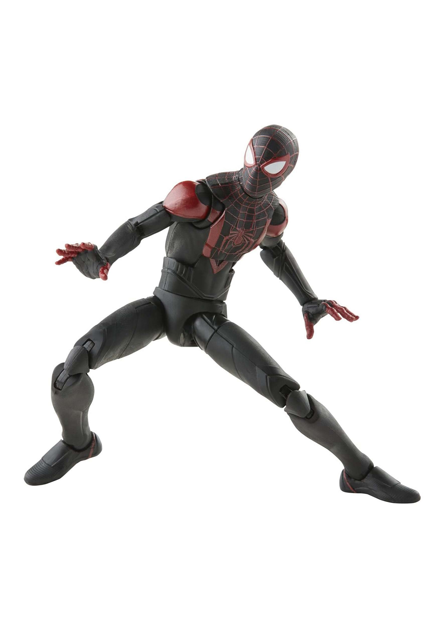 Spider-Man Marvel Legends Series Gamerverse Miles Morales 6-inch Action Figure with 7 Accessories & Build-A-Figure Part | Collectible Toy for Marvel Fans | Perfect for Display, Gifting & Cosplay