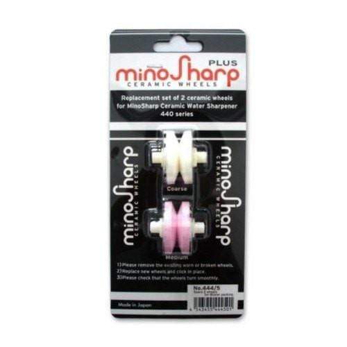 MinoSharp Replacement Wheels for Water Sharpener 440 - Compatible with Knife Sharpeners - High-Quality Sharpening Stones for Kitchen Knives, Scissors & Tools (Perfect for Home, Restaurant & Professional Use)
