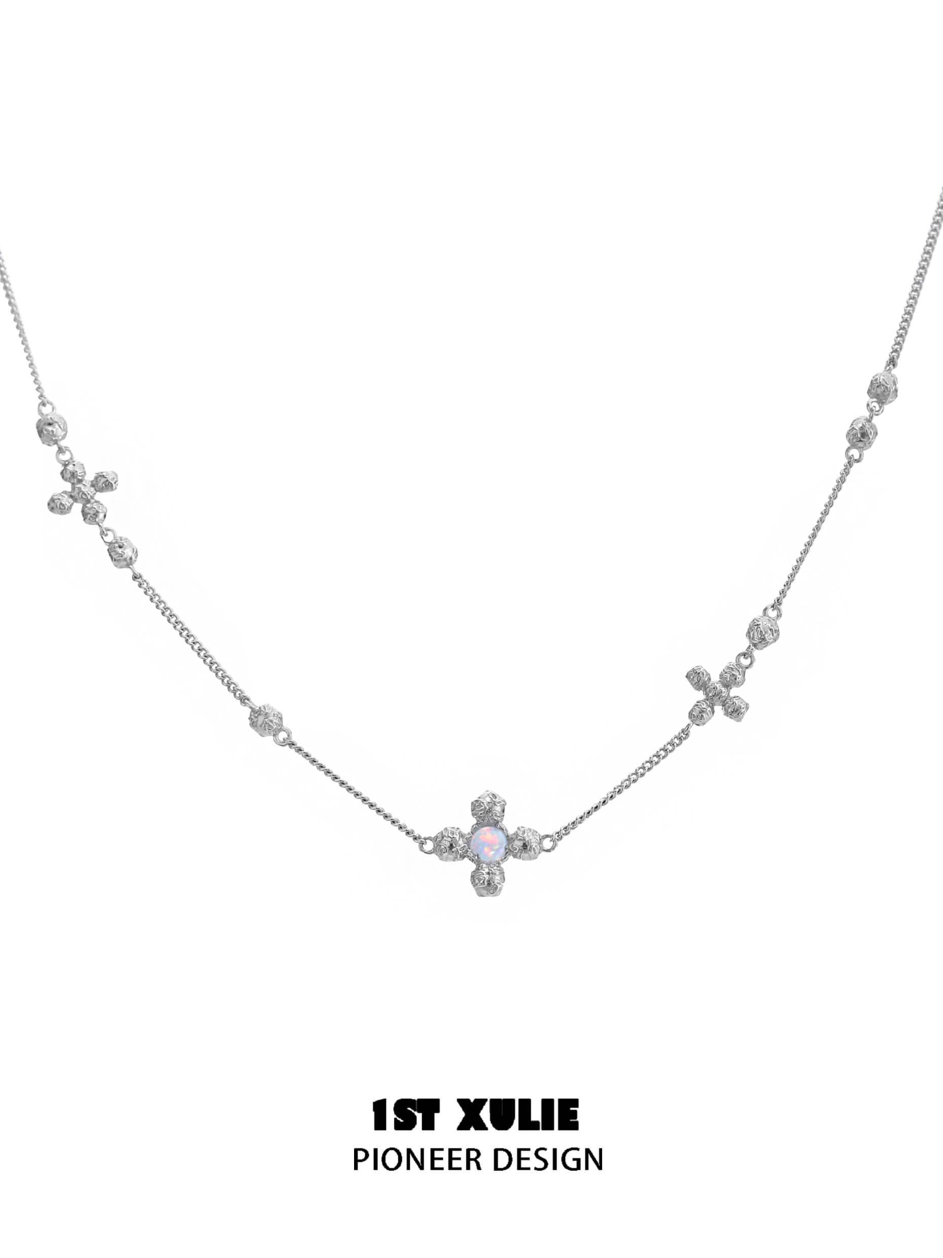 Moonstone S925 Sterling Silver Opal Pendant Necklace for Women - Elegant Boho Jewelry Gift for Birthday, Anniversary & Special Occasions