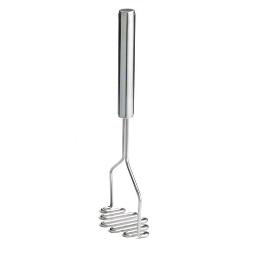Premium Tablecraft 12-Inch Diamond Face Potato Masher - Heavy Duty Stainless Steel Kitchen Tool for Smooth Mashed Potatoes, Vegetables & Baby Food - Ideal for Home Cooking, Restaurants & Meal Prep