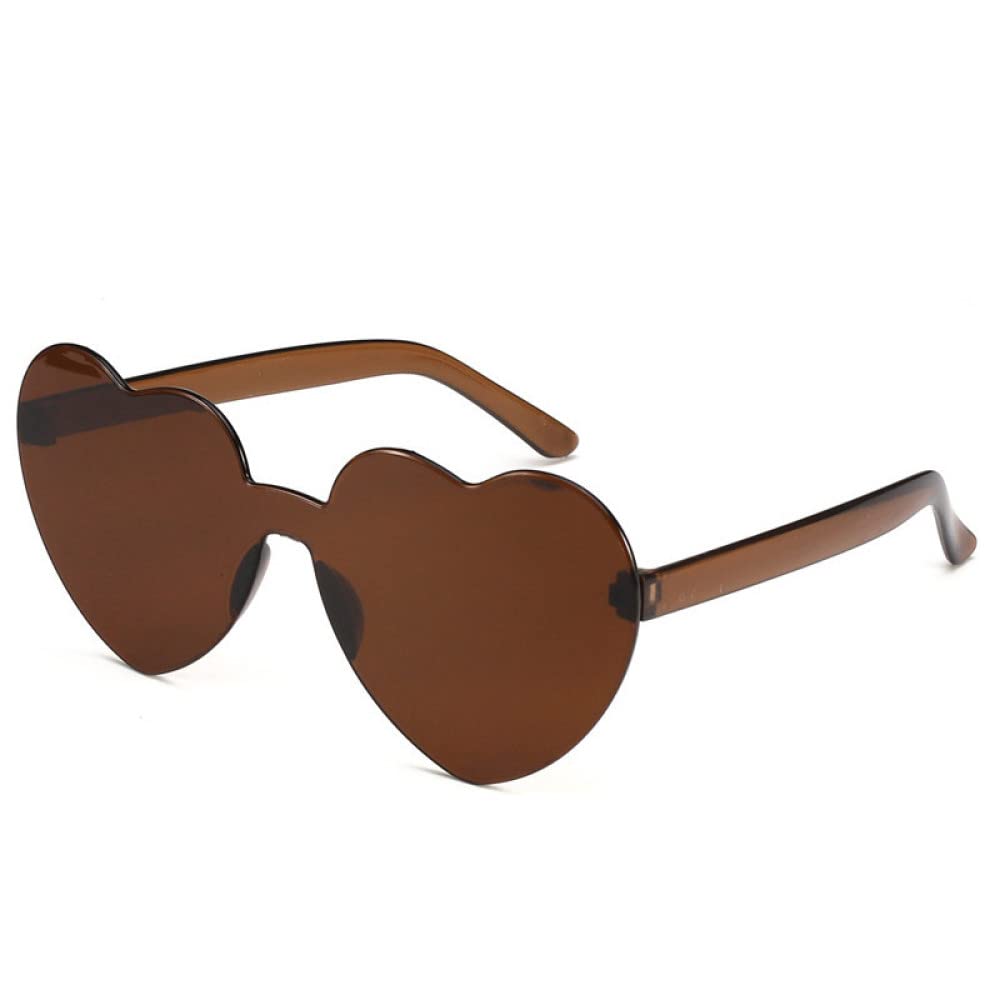 Stylish Candy Color Heart-Shaped Ocean Personality Sunglasses - Trendy UV Protection for Beach, Summer & Outdoor Activities