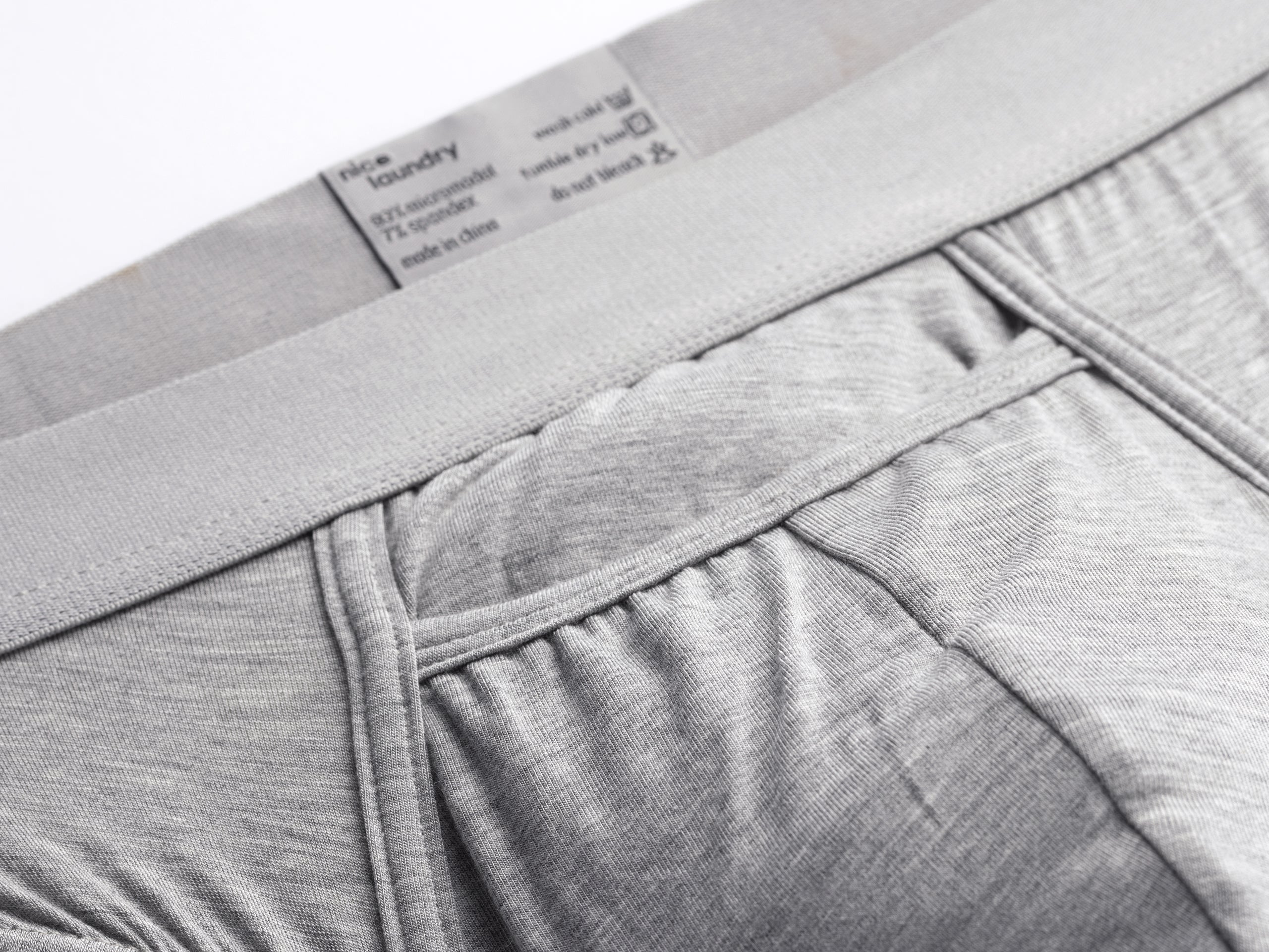 Men's Comfortable Cotton Brief Underwear - Heather Grey - Perfect for Everyday Wear, Gym & Lounge