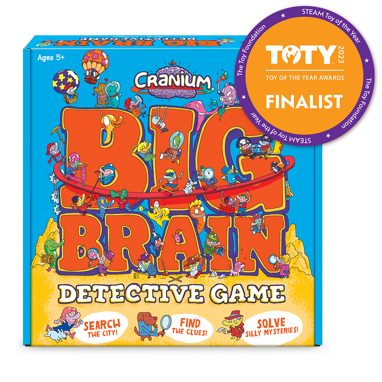 Cranium Big Brain Detective Game - Fun Family Board Game for Kids & Adults - Perfect for Parties, Game Nights & Brain Training