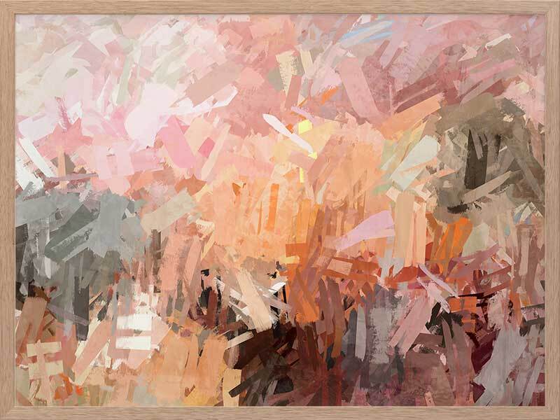 Pink Framed Art Print - Vibrant Wall Decor for Living Room, Bedroom & Office - Express Yourself with Stylish Home Art