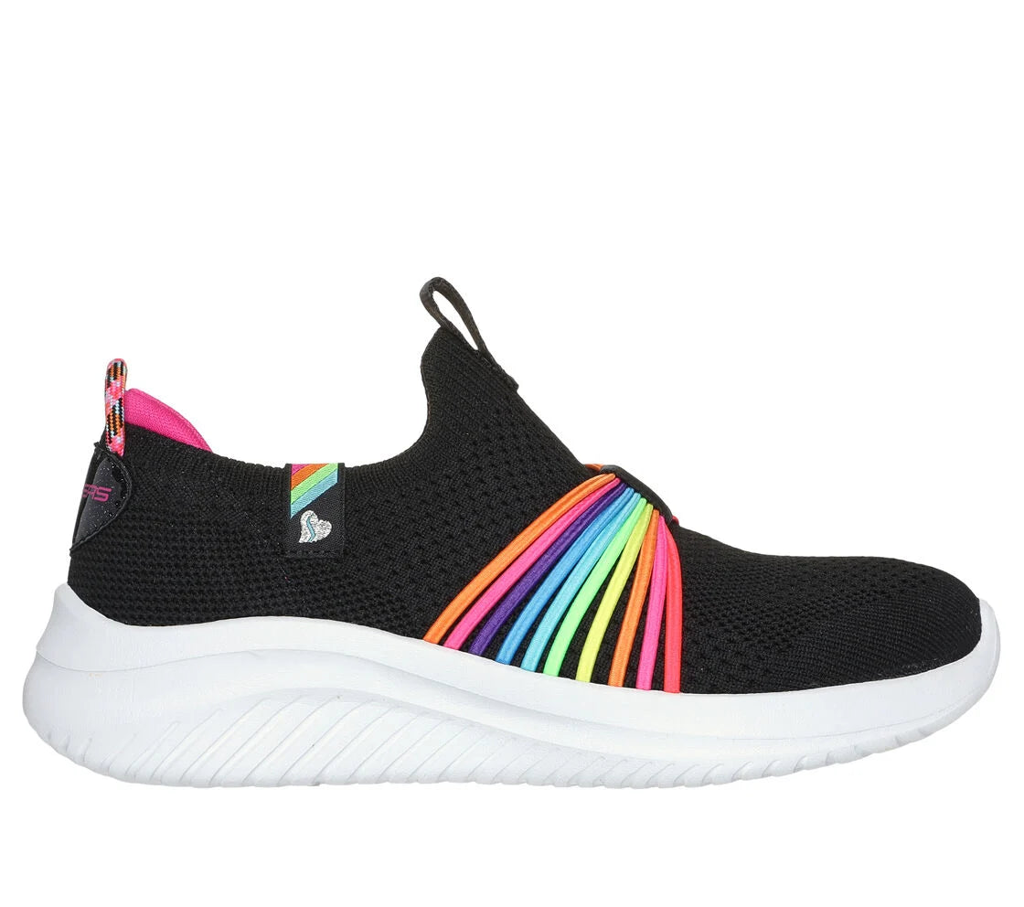 Ultra Flex 3.0 Kids Running Shoes - Lightweight Rainbow Color Athletic Sneakers for Boys & Girls - Perfect for School, Sports & Outdoor Play
