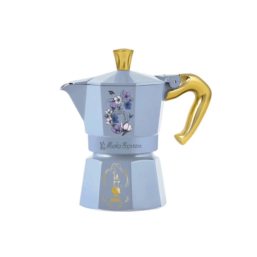 Bialetti Bridgerton Moka Express 3 Cup Stovetop Espresso Maker - Italian Coffee Maker for Home & Office - Perfect for Espresso Lovers & Bridgerton Fans