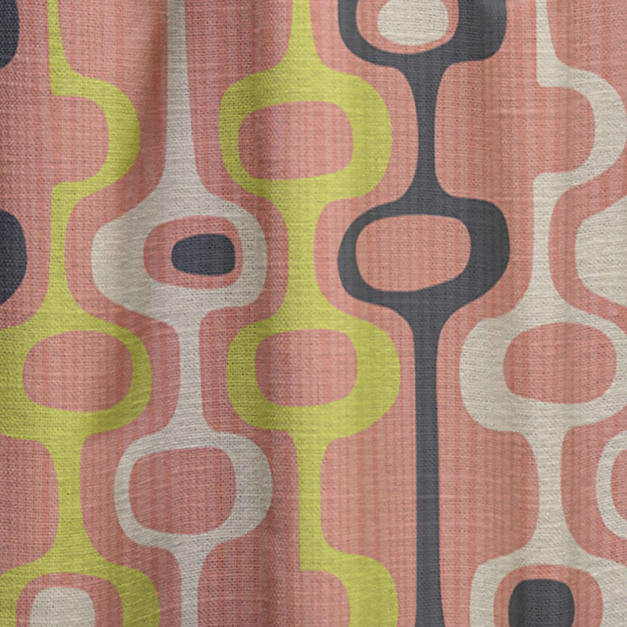 Retro Abstract Design XIII Thermal Insulated Curtains - Single Panel 52x90 Inches - Blackout Drapes for Bedroom & Living Room - Perfect for Home Decor & Light Control