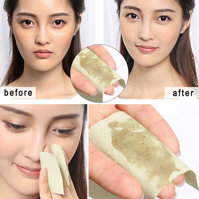Osceola Reusable Oil-Absorbing Facial Pads - Double-Sided Washable Makeup Remover Cloth & 100 Oil Blotting Papers (1 Sponge + 100 Sheets) for Daily Skincare & On-the-Go Touch Ups