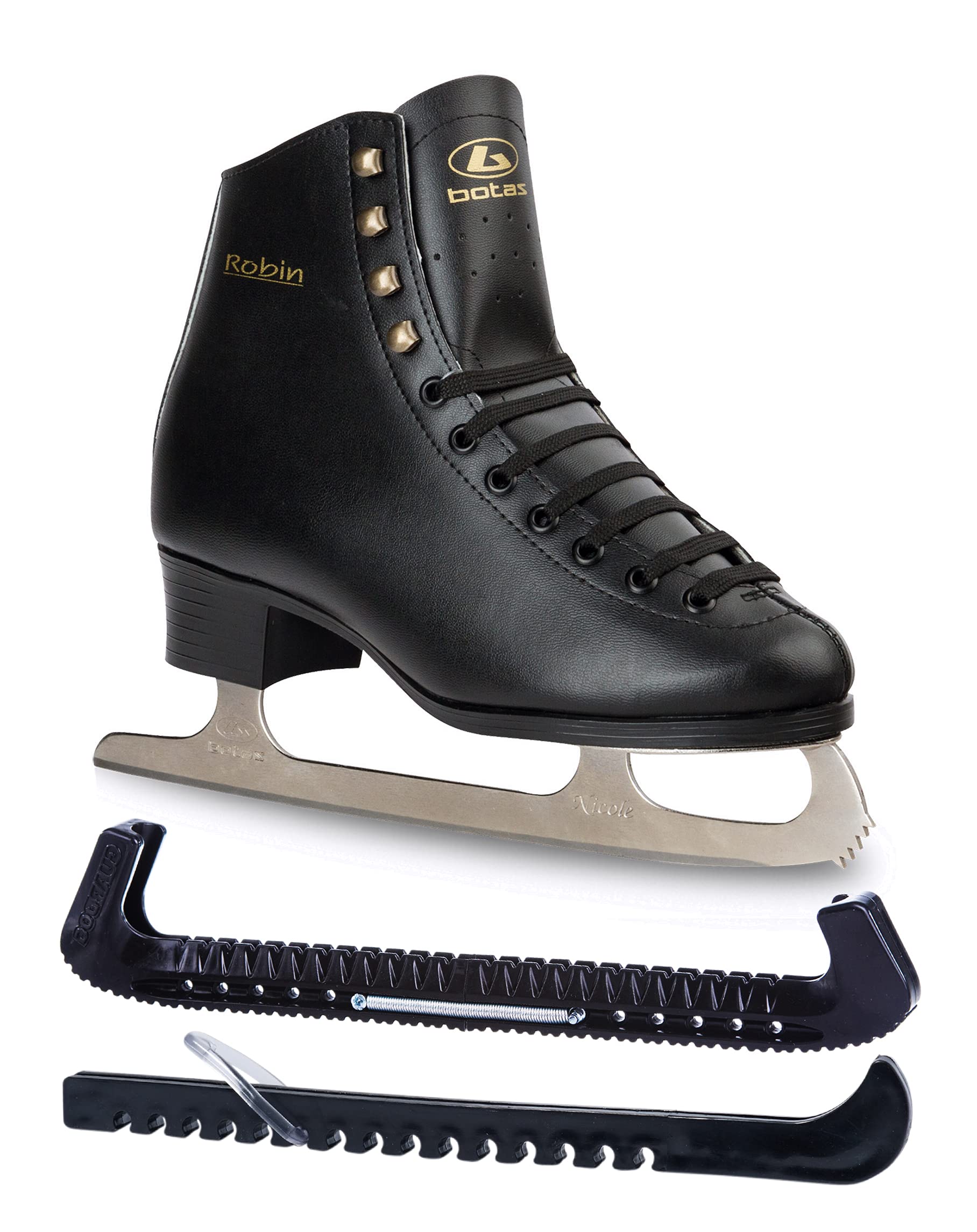 Men's & Boys' Figure Ice Skates - Premium Czech Republic Made Boots with Free Skate Guards - Perfect for Ice Rinks, Competitive Skating & Winter Sports