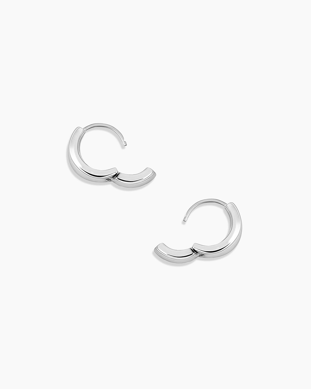 Rose Gold Huggie Hoop Earrings for Women - Minimalist Small Hoops for Everyday Wear, Gift for Her, Trendy & Comfortable for Work, Date Night, and Casual Outfits