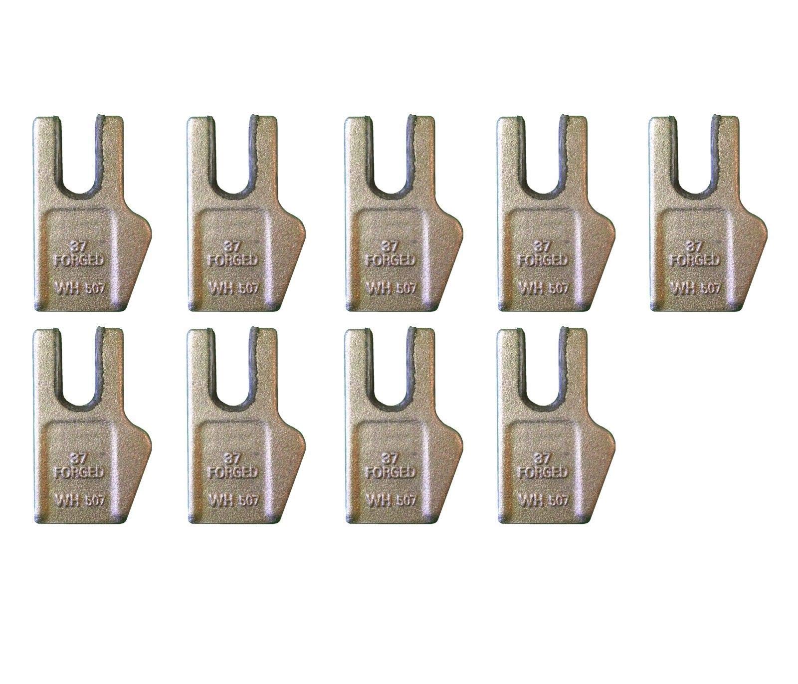 9-Piece Pengo Auger Teeth Set - 140027 Gage Tooth, Size 35 for CS & AG Aggressor Augers - Perfect for Trenching, Drilling, and Construction Projects