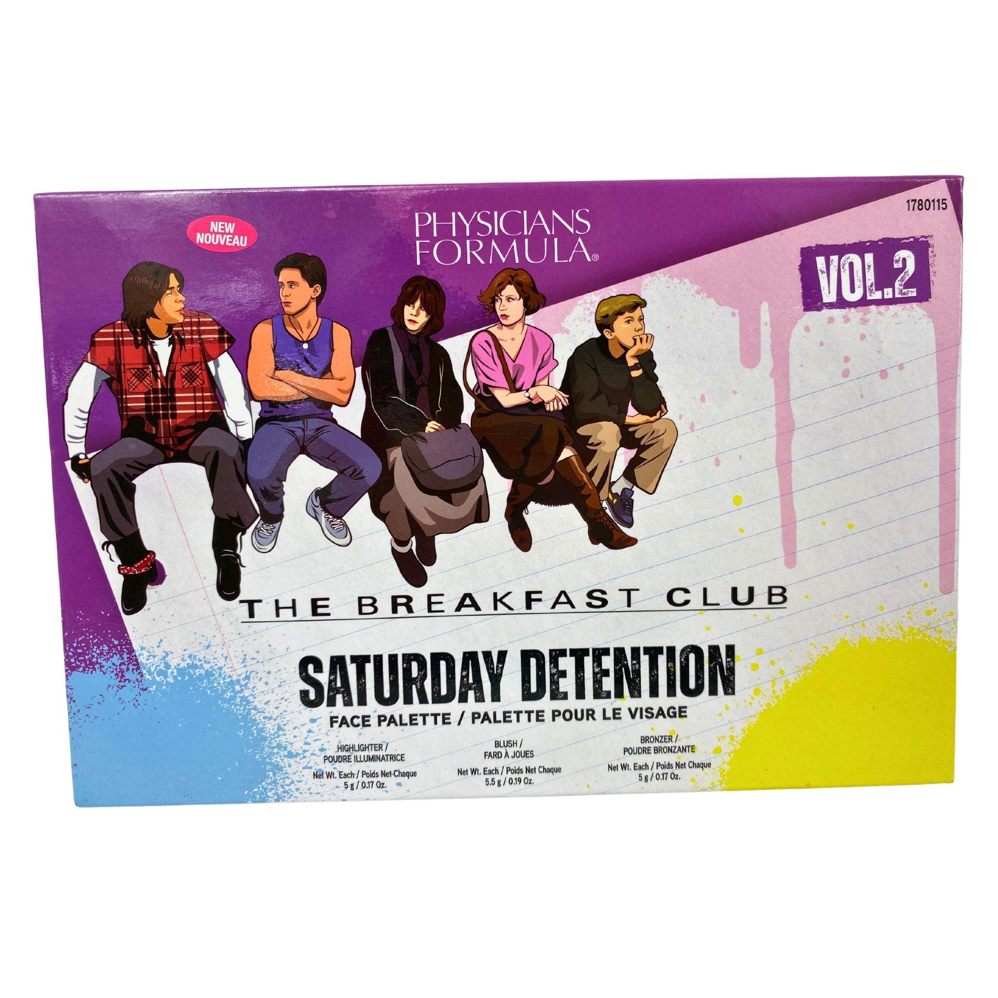Physicians Formula The Breakfast Club Saturday Detention Face Palette VOL.2 - Highlighter, Blush & Bronzer Set (50 Pcs) - Perfect for Makeup Artists, Beauty Professionals & Daily Contouring