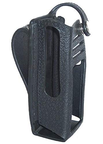Motorola XPR 7550e Leather Two-Way Radio Case with Fixed Belt Loop - Durable Protective Cover for Business, Security & Outdoor Communication