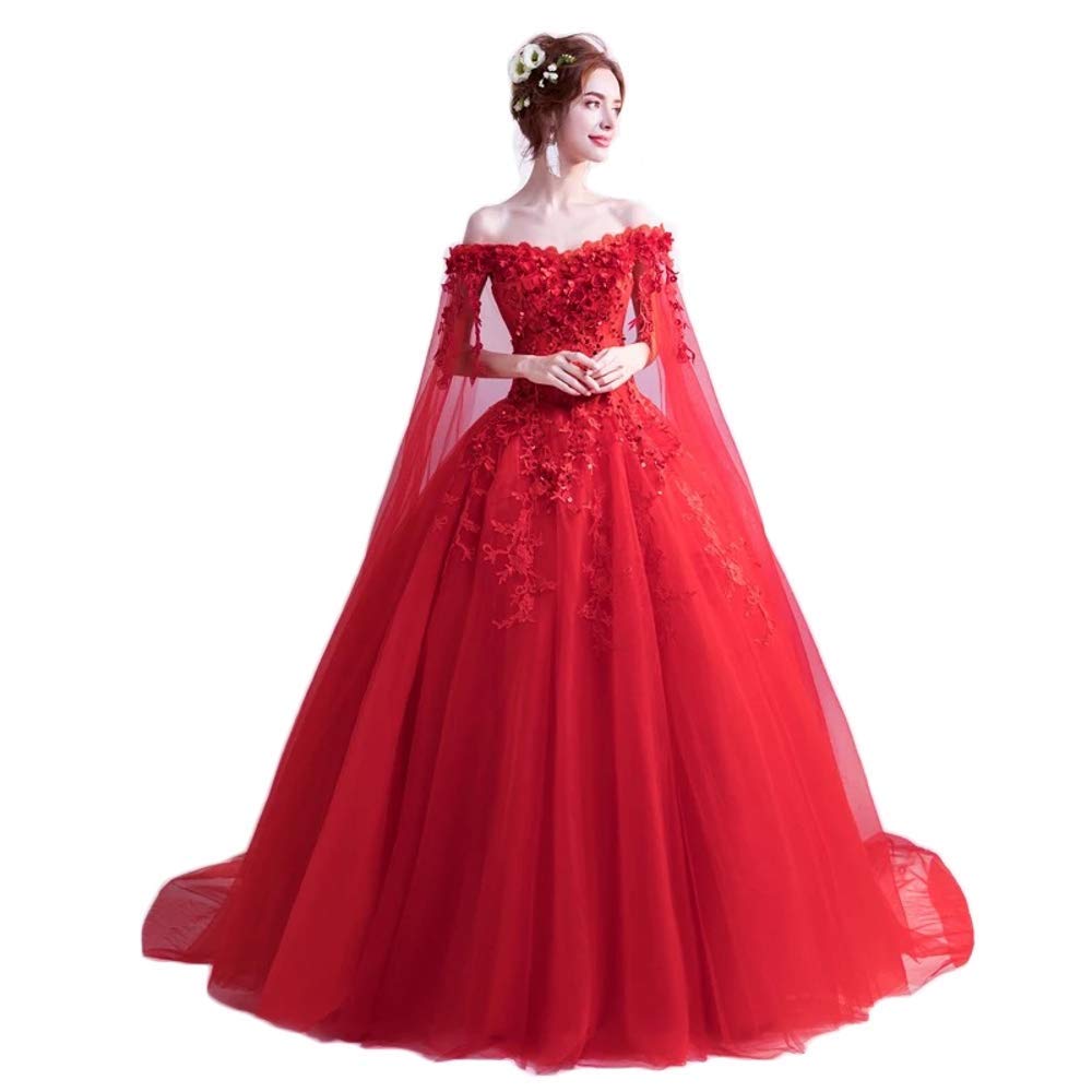 Elegant Off-The-Shoulder Dress for Women | Masquerade Ball Gown & Prom Dress | Perfect for Parties, Weddings & Special Occasions