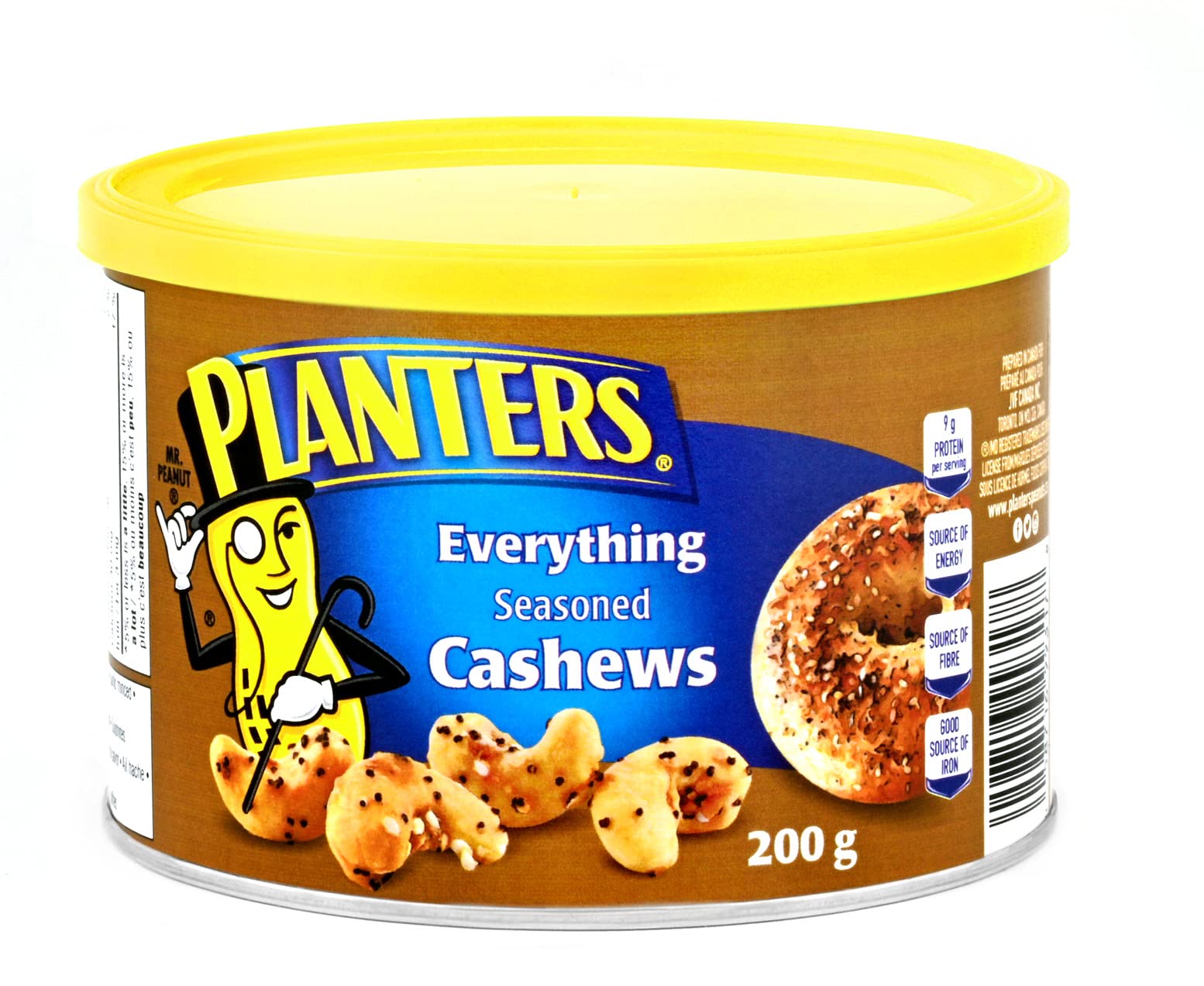 PLANTERS Everything Seasoned Cashews - Roasted & Salted Brown Cashew Nuts - Perfect for Snacking, Parties & Gifts - 8oz Resealable Bag
