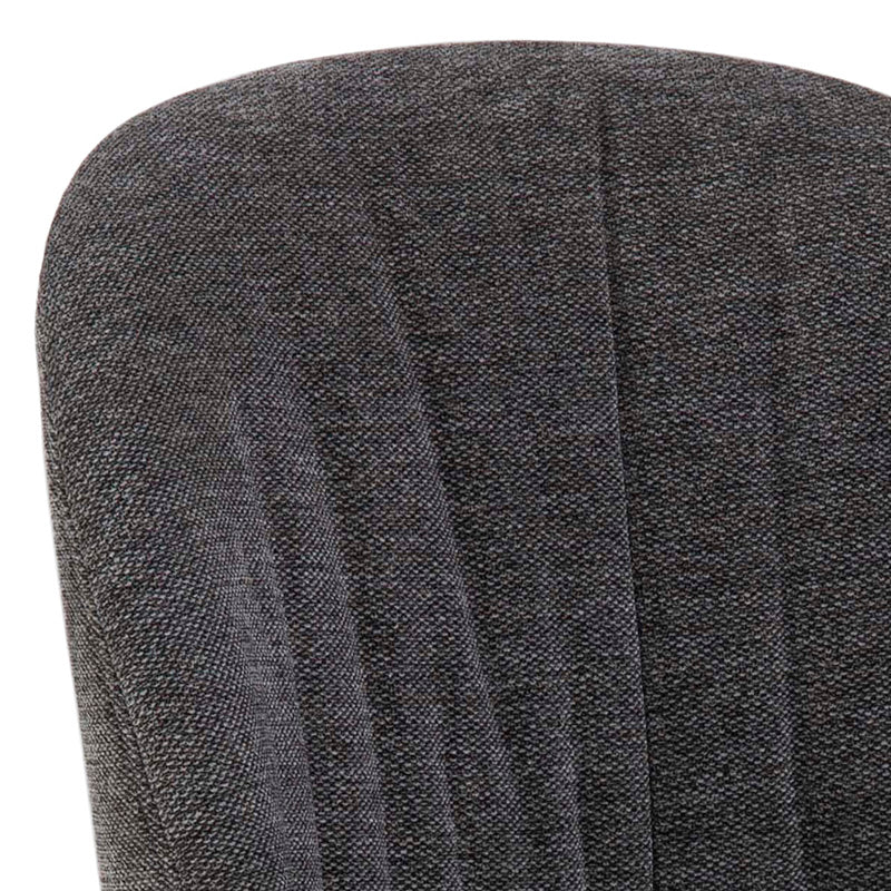 MILANI Modern Dining Chair - Anthracite Grey Upholstered Seat for Kitchen, Dining Room & Office - Comfortable & Stylish Home Furniture