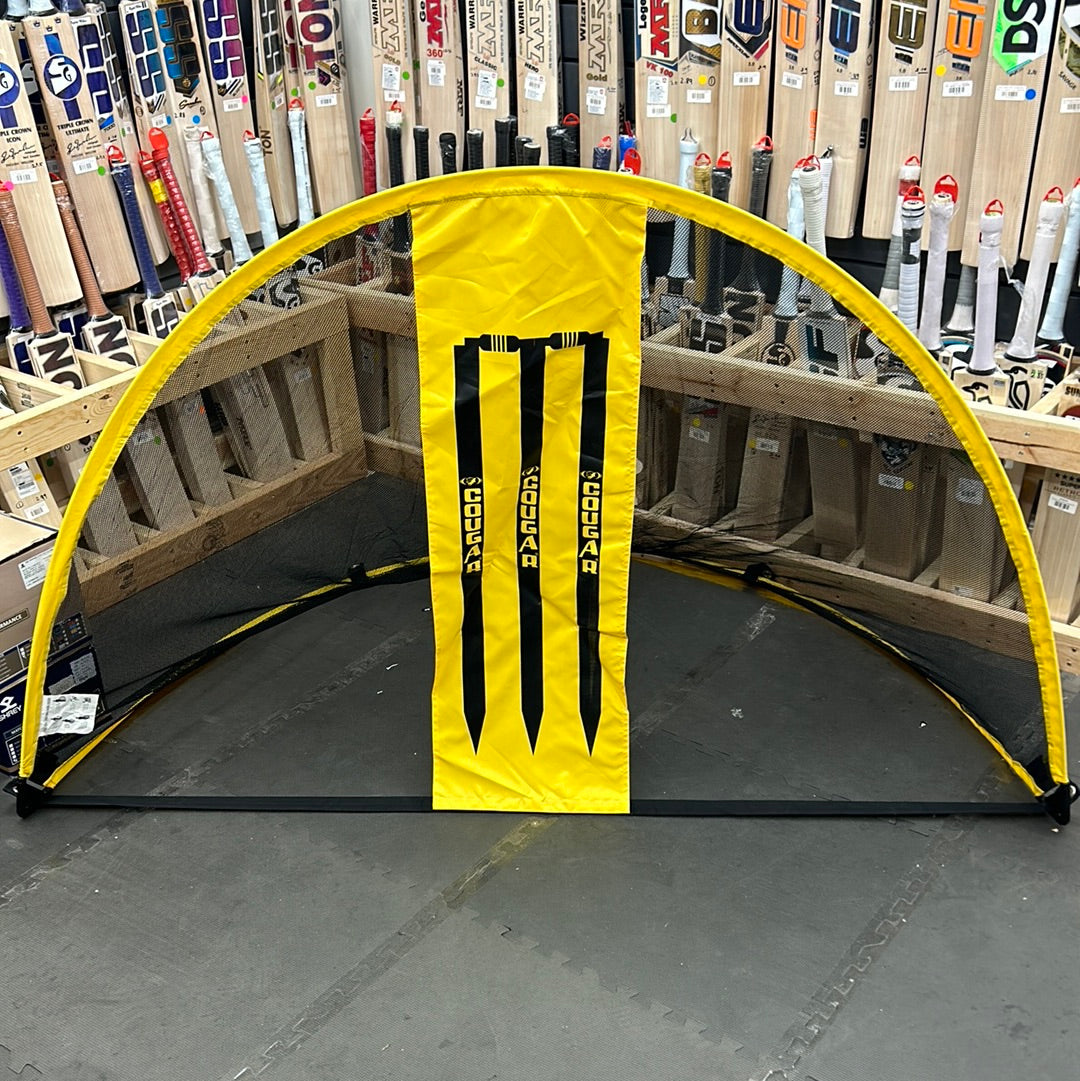 Cougar Practice Net Popup Goal Cricket Net - Portable Training Equipment for Cricket & Baseball | Perfect for Backyard, Park & Field Drills