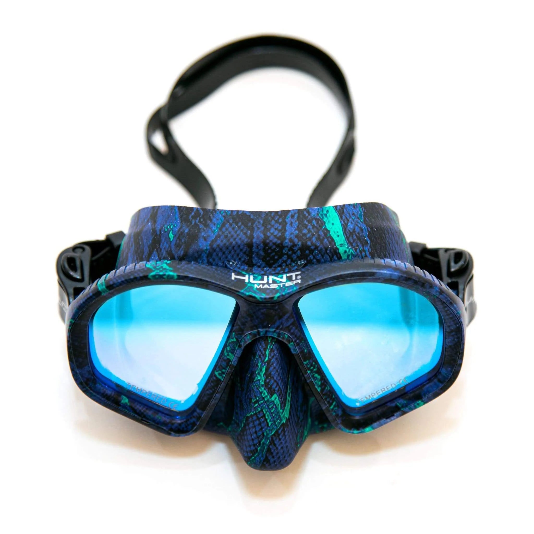Hunt Master Harbinger Camo Diving Mask with Matching Camo Container - Waterproof Scuba Snorkeling Gear for Hunting & Fishing - Perfect for Underwater Adventures & Outdoor Sports