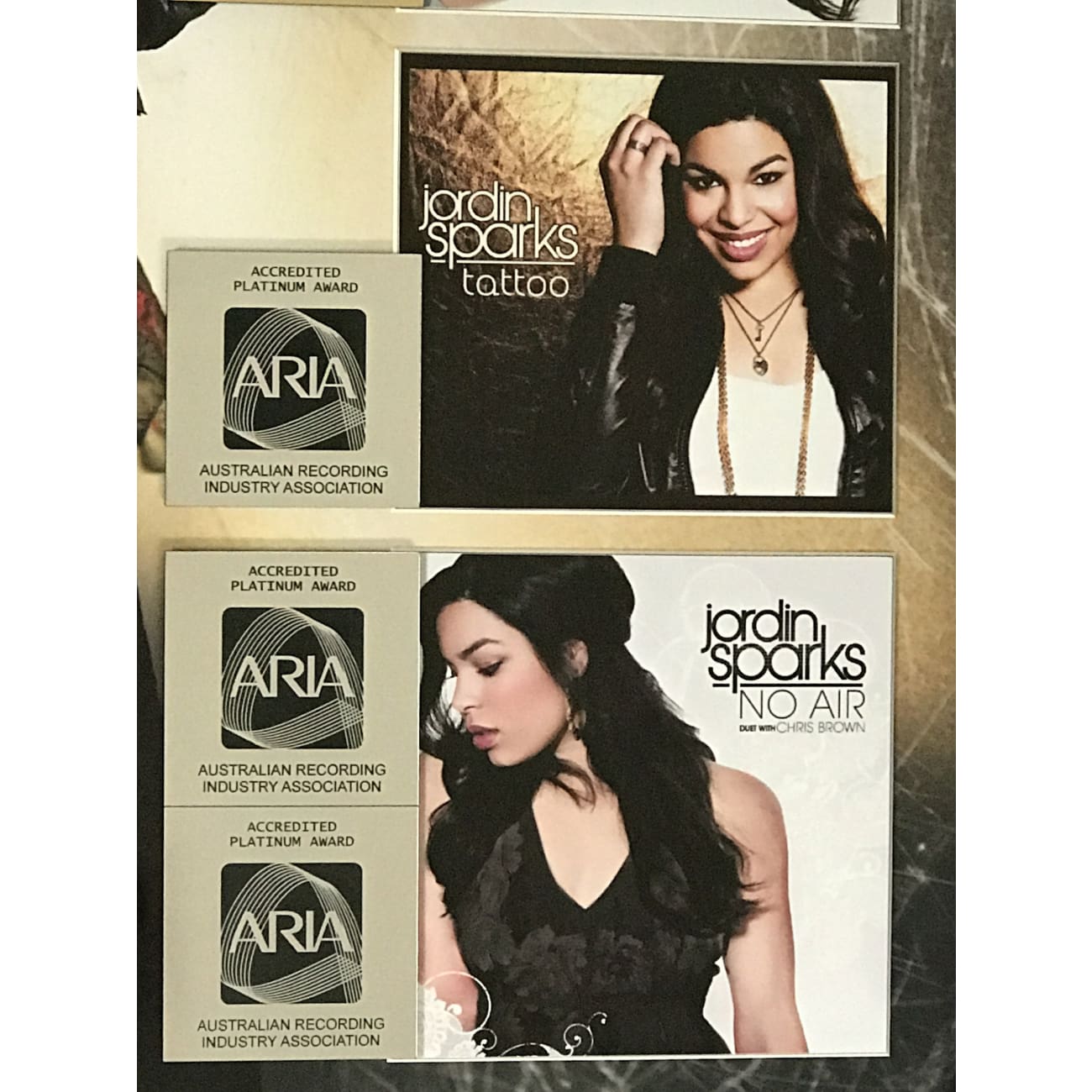 Jordin Sparks ARIA Multi Platinum Combo Award - Australian Music Achievement Trophy for Display & Collection - Perfect for Awards Ceremonies, Fan Memorabilia, and Music Collectors