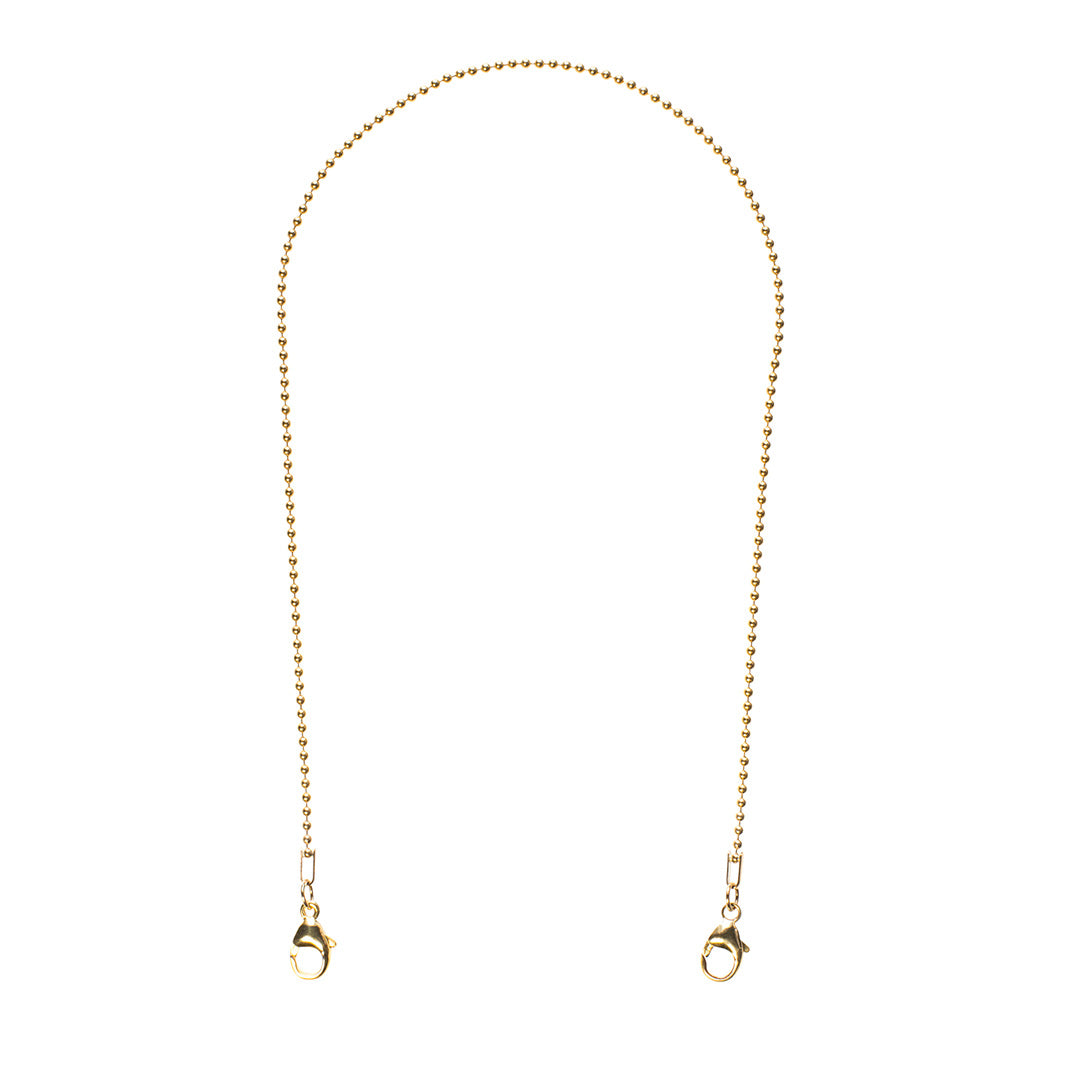Gold Filled Beaded Chain Extender - Adjustable Jewelry Extension for Necklaces & Bracelets - Perfect for Layering, Customizing & Extending Jewelry Length
