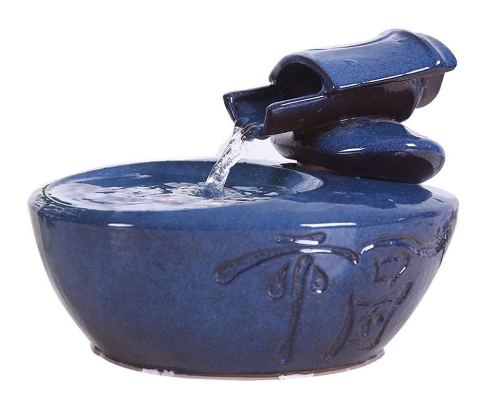 Ceramic Cat Water Fountain - Silent Automatic Pet Drinking Fountain for Cats & Small Dogs - Perfect for Home Use