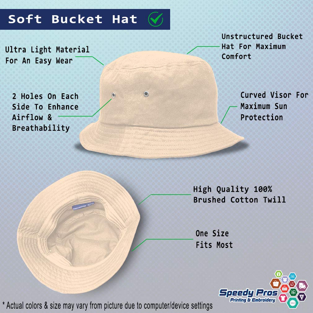 Custom Bucket Hat with Whale Embroidery - 100% Cotton Adjustable Unisex Sun Hat for Men & Women - Perfect for Beach, Outdoor Activities & Casual Wear