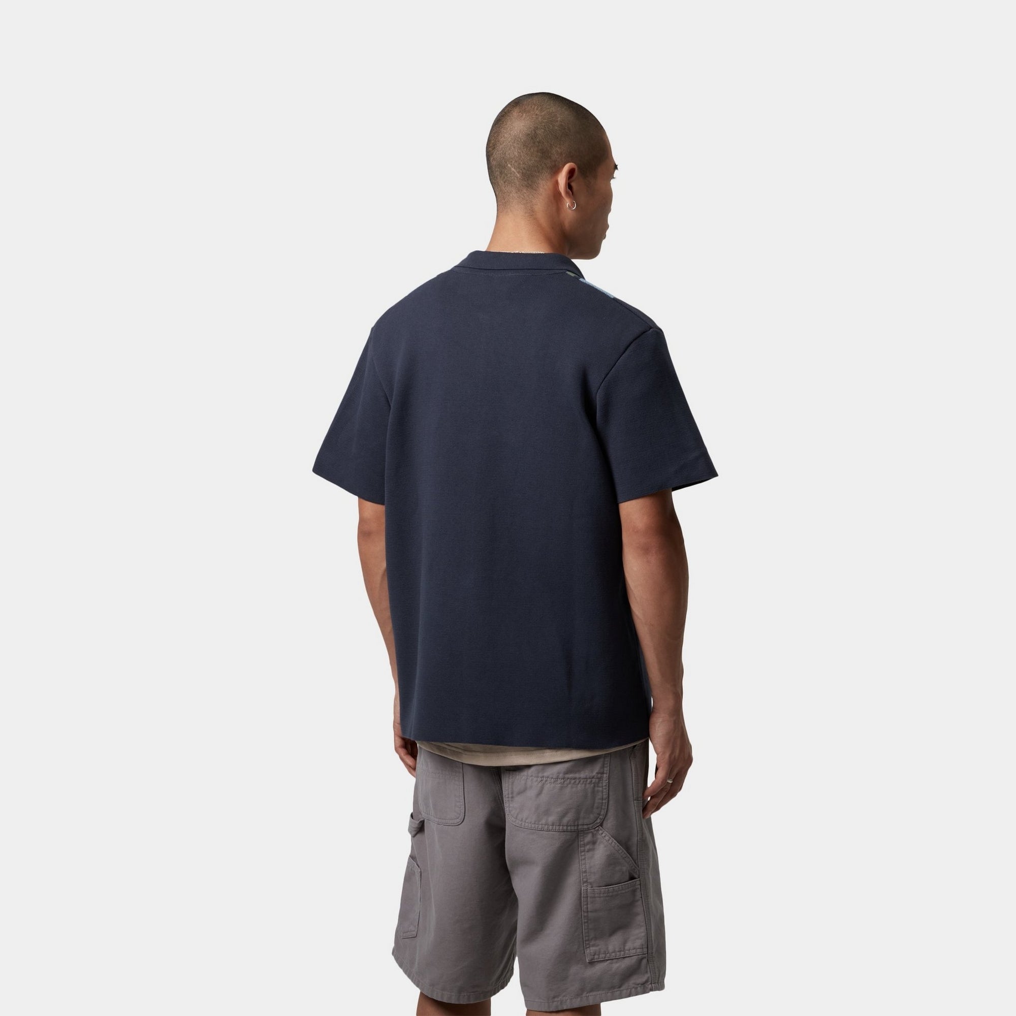 Memory Knit Shirt for Men | Soft & Comfortable Ink Percy Stripe Casual Top | Perfect for Office, Travel & Everyday Wear
