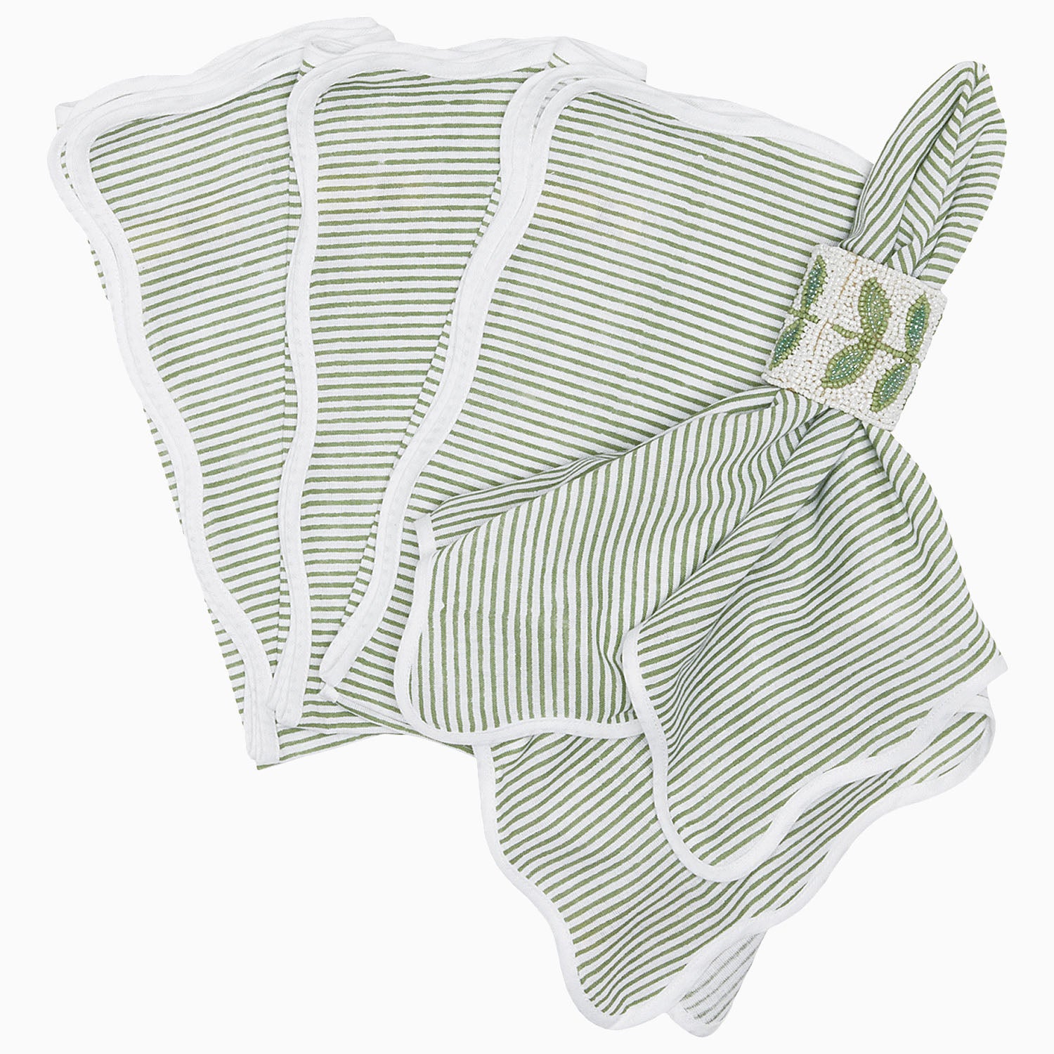 Premium Nandi Sage Napkins - Set of 4 Eco-Friendly Cotton Linen Table Napkins for Dinner Parties, Weddings & Home Decor