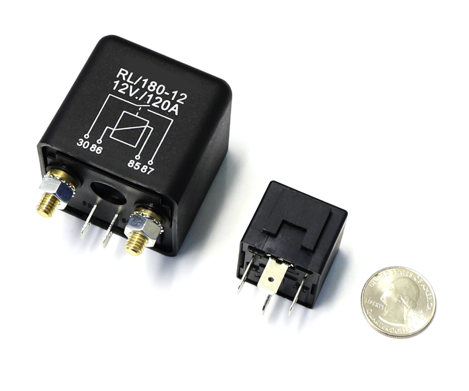 120A High Capacity Heavy Duty 4 Pin SPST 12VDC Automotive Relay Switch - Perfect for Car Starter, Truck, Boat & RV Electrical Systems
